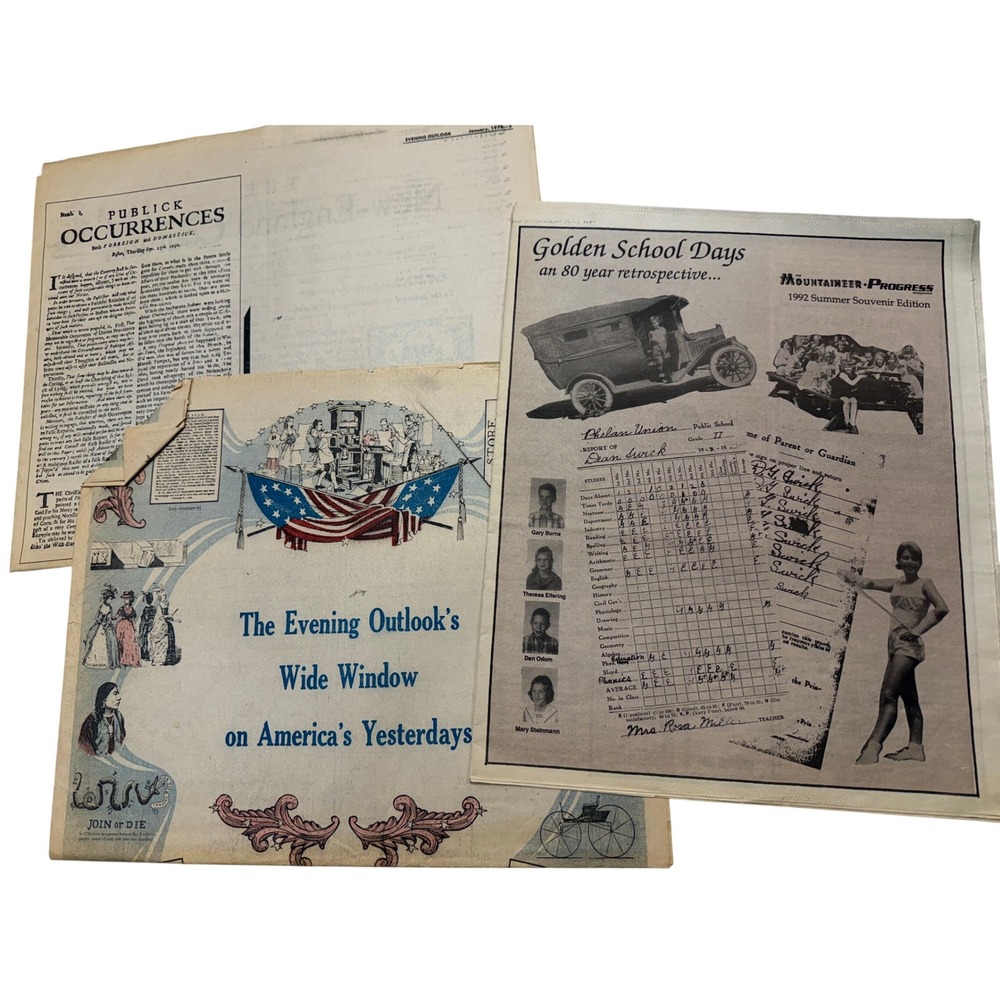 Vintage Evening Outlook Wide Window on Americas Yesterdays Newspaper Ephemera